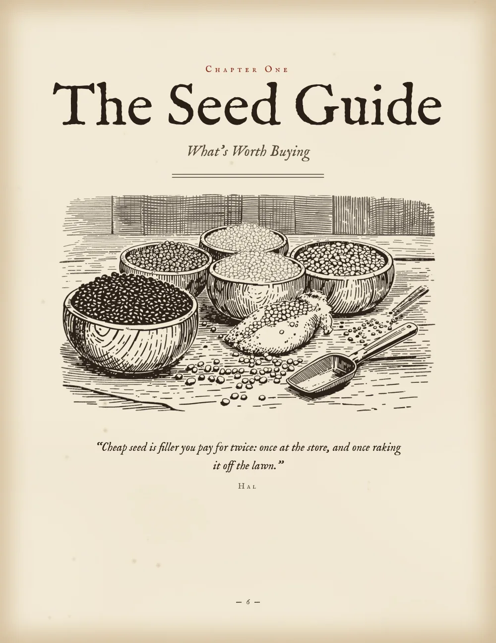 The Seed Guide chapter opener